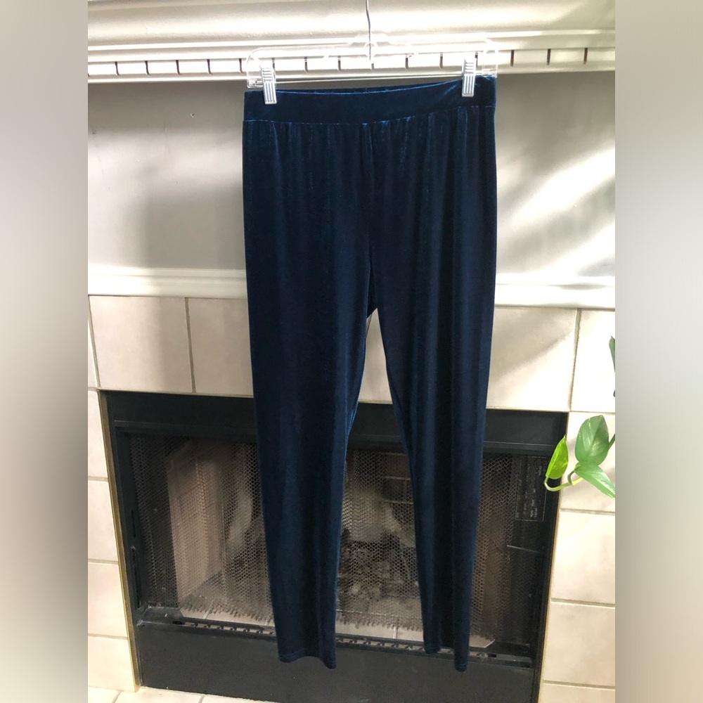 Blue Velvet Leggings